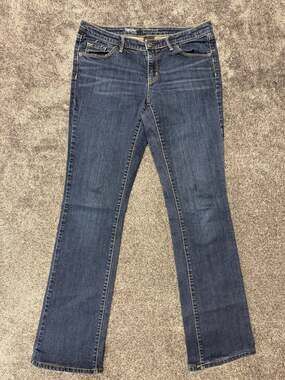 Mossimo Womens Mid-Rise Denim Bootcut Denim Jeans 8L Long Inseam Modern